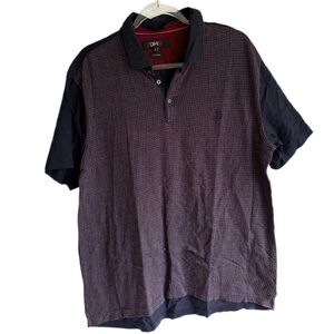 Men's Polo Shirt - Navy and Red